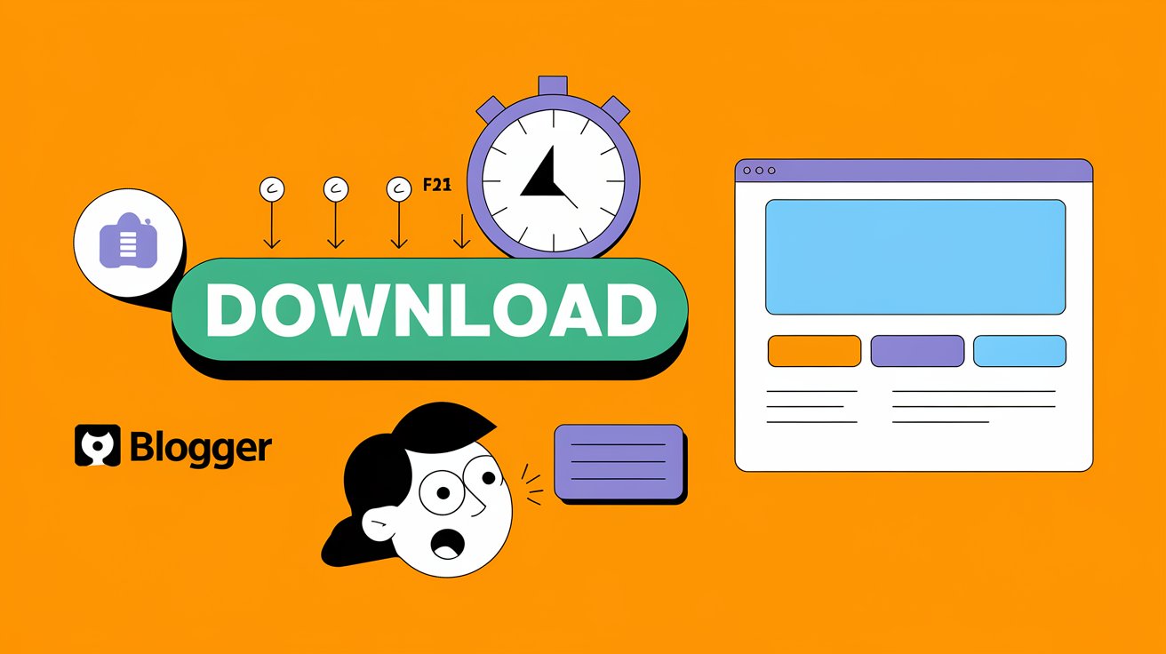 How to Add a Download Timer Button to Your Blogger Website